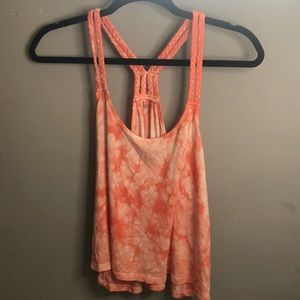 Cropped tie dye tank
